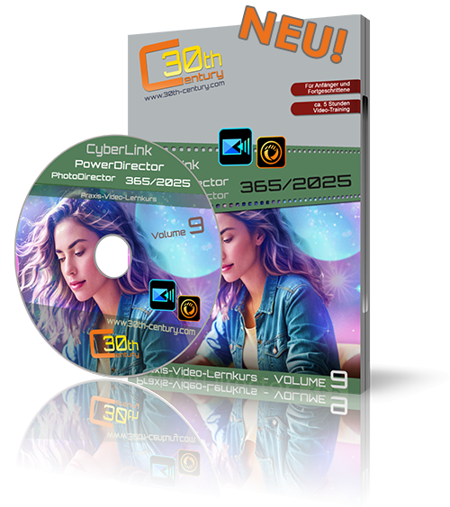 NEU!! Video-Lernkurs Volume 9 für CyberLink PowerDirector 365/2025 + PhotoDirector +++ vorgefertigte Projekte